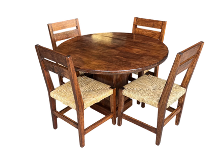 Comedor De 4 Sillas En Madera Sustentable Estilo Minimalista