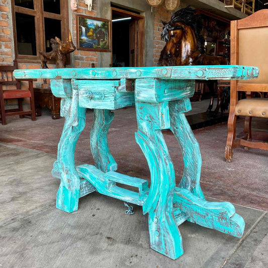 Credenza Decapada Puerta Antigua Y Patas De Yugos