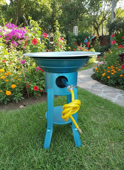 Freidora Asador Gas Y Carbon Estilo Antiguo.