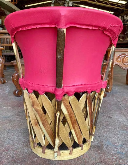 Silla Equipal Artesanal Tradicional Estilo Antiguo.