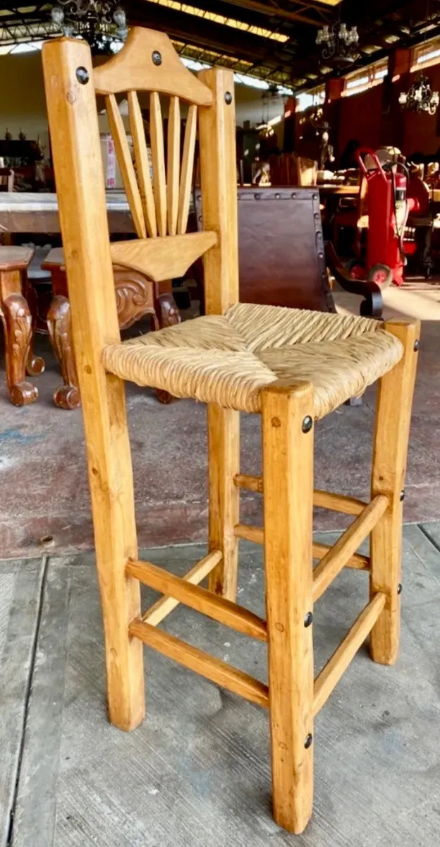 High Chair Bench Handmade Breakfast Bar Antique Style