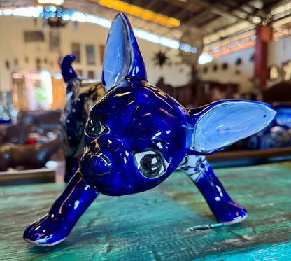 Bella Figura Perro Chihuahua En Talavera Fina Estilo Antiguo