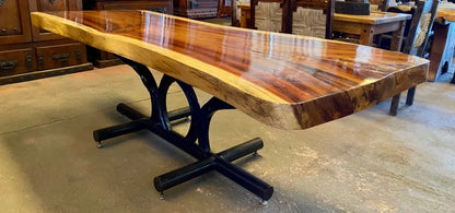 Mesa Comedor Tablon De Parota 8 Personas Base Arados Antiguo (Usado)