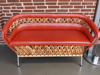 Sillon Equipal Con Riñonera Para 3 Personas Estilo Antiguo