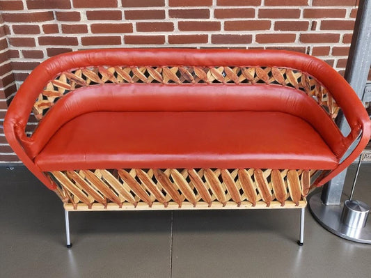 Equipal Armchair with Belt Bag for 3 People, Antique Style