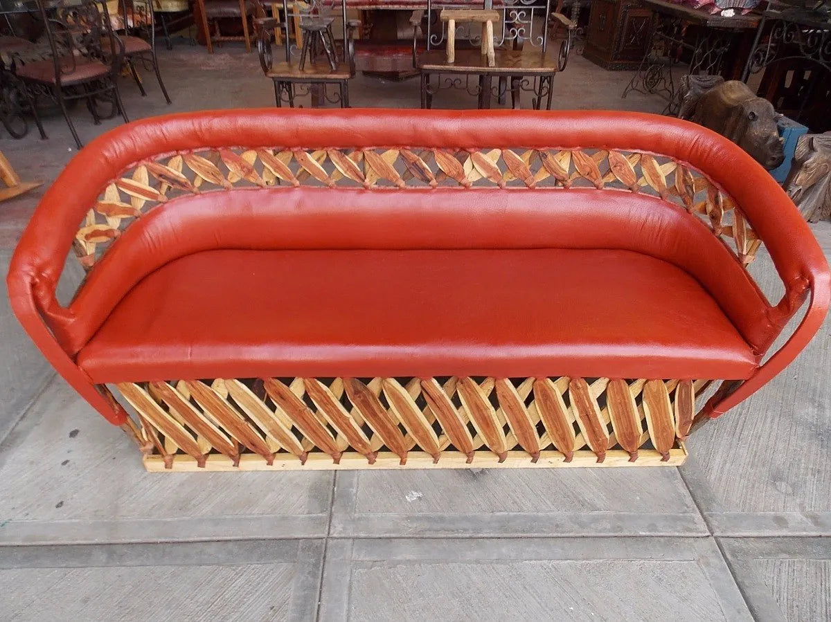 Sillon Equipal Con Riñonera Para 3 Personas Estilo Antiguo