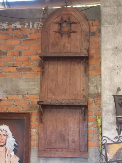 Antigua Y Original Puerta De Madera Alacena Ventana Calabozo