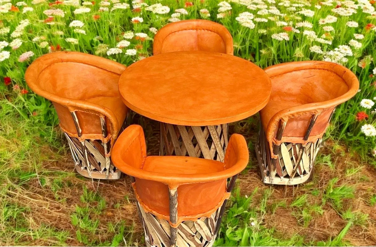 Hermoso Comedor De Equipales Tradicionales Estilo Antiguo.