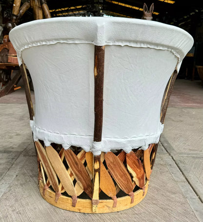 Silla Equipal Artesanal Muy Amplio Estilo Antiguo