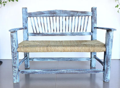 Antique Vintage Style 2 Person Handmade Bench