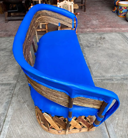 Large handmade armchair for 3 people, Equipal style.