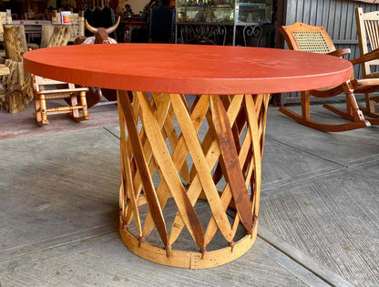 Mesa De Comedor Estilo Equipal Antiguo. Gran Calidad.