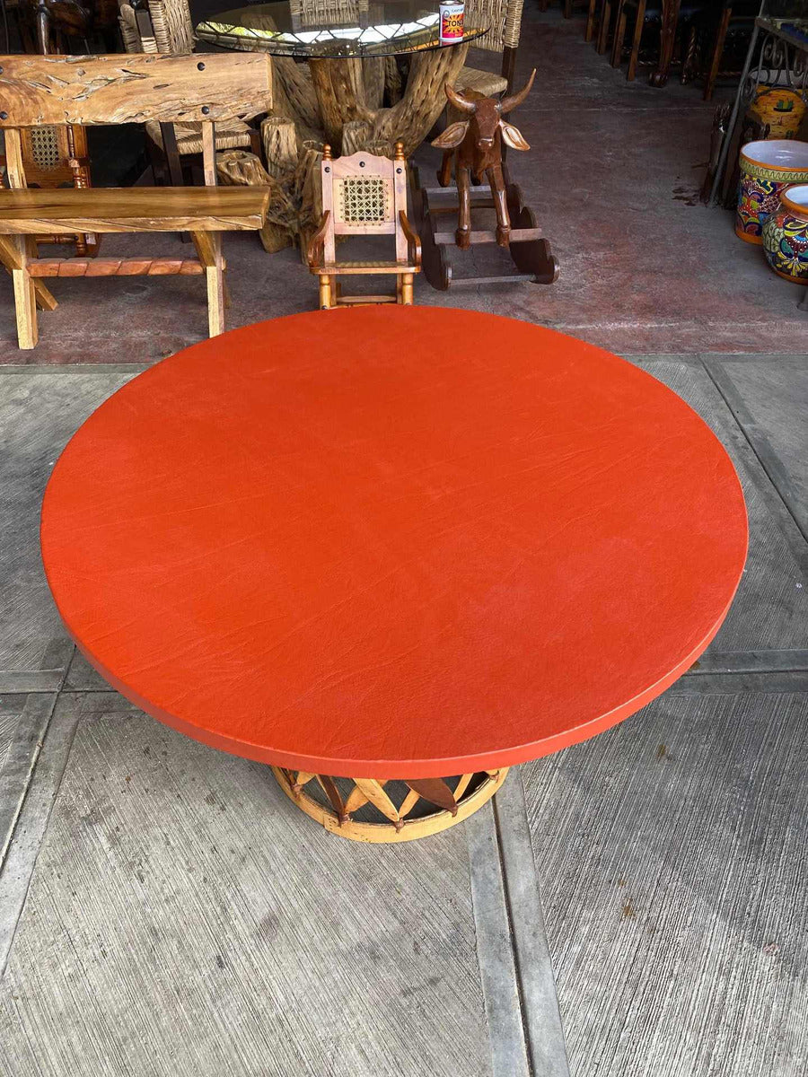 Mesa De Comedor Estilo Equipal Antiguo. Gran Calidad.