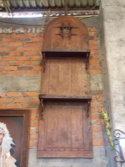 Antigua Y Original Puerta De Madera Alacena Ventana Calabozo