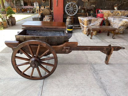 Increíble Carreta Hielera De Barril Estilo Antiguo. (Usado)