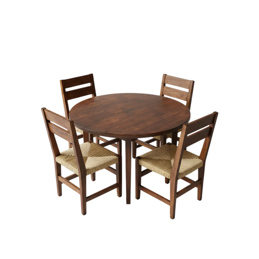 Comedor De 4 Sillas En Madera Sustentable Estilo Minimalista
