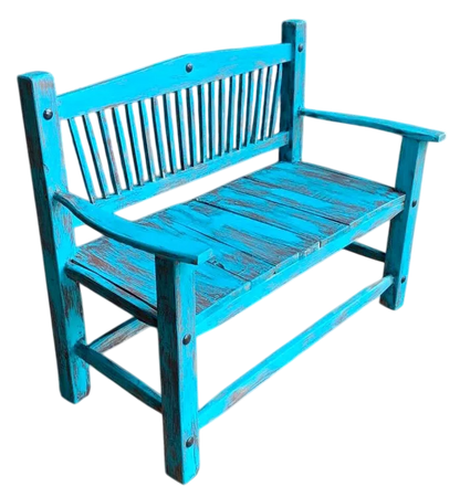 Silla Banca Artesanal Sustentable 2 Personas Antiguo Vintage