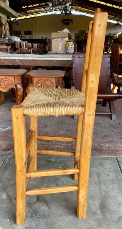 High Chair Bench Handmade Breakfast Bar Antique Style