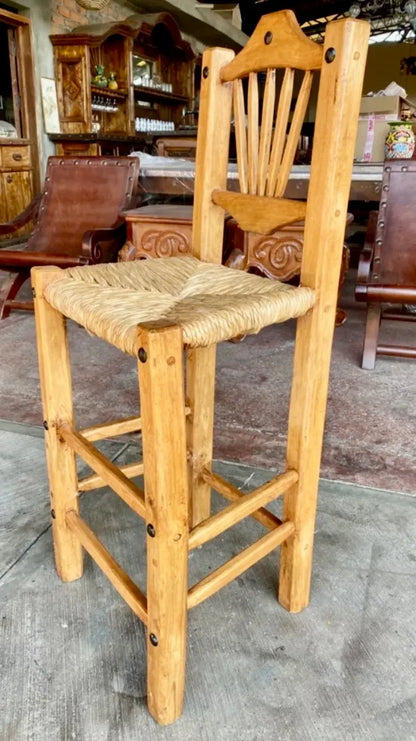 High Chair Bench Handmade Breakfast Bar Antique Style