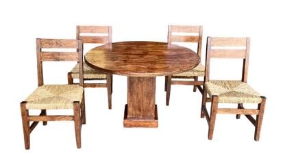 Comedor De 4 Sillas En Madera Sustentable Estilo Minimalista