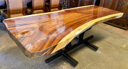 Mesa Comedor Tablon De Parota 8 Personas Base Arados Antiguo (Usado)