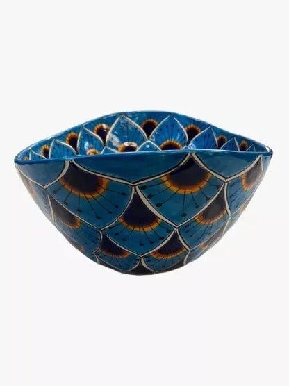 Lavabo De Sobreponer Talavera Estilo Caparazón Antiguo Pavo