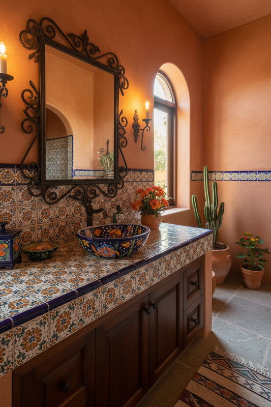 Giant Oval Sink Fine Talavera Antique Style Fish Add to Favorites