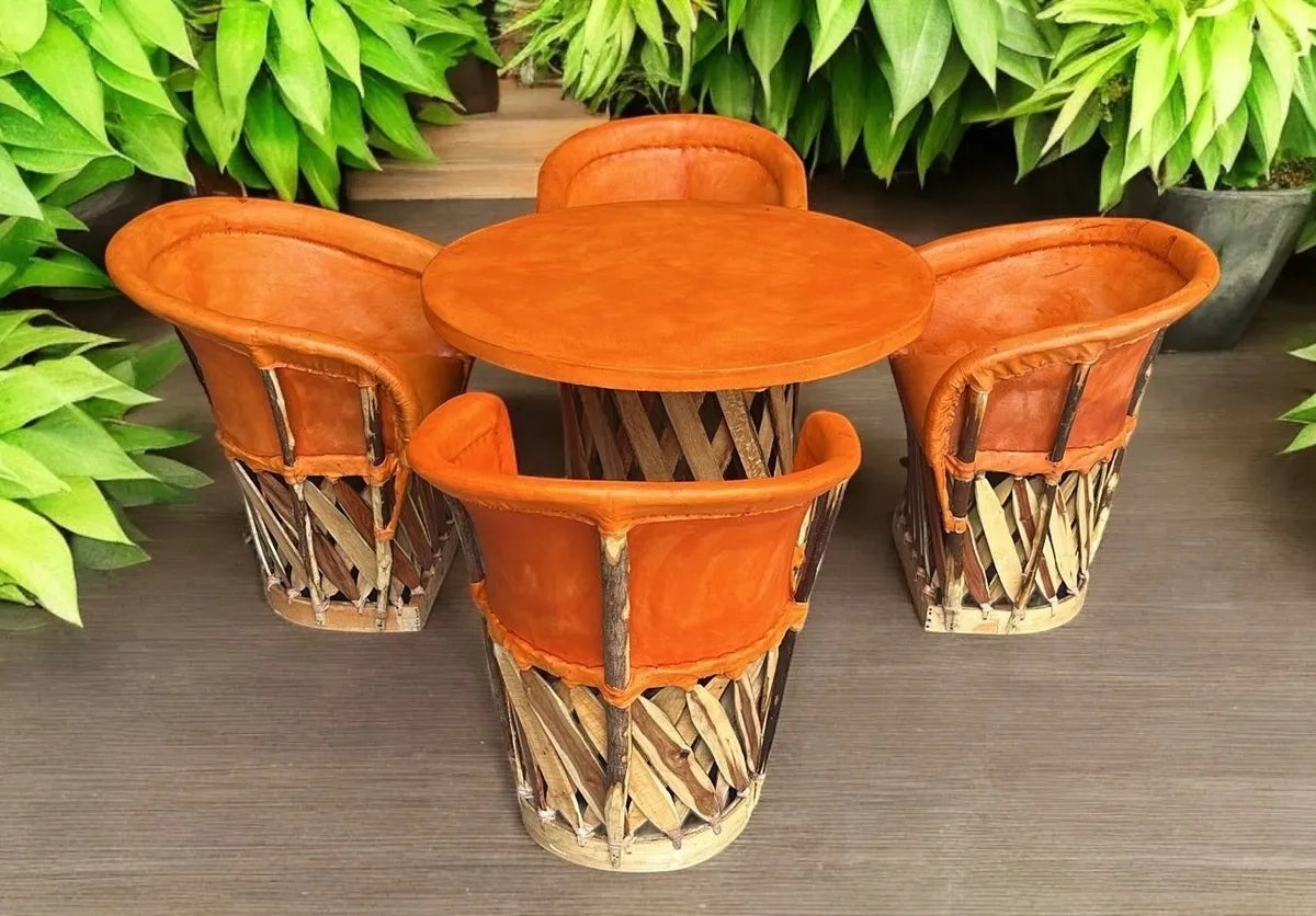 Hermoso Comedor De Equipales Tradicionales Estilo Antiguo.