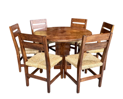 Comedor De 6 Sillas En Madera Sustentable Estilo Minimalista