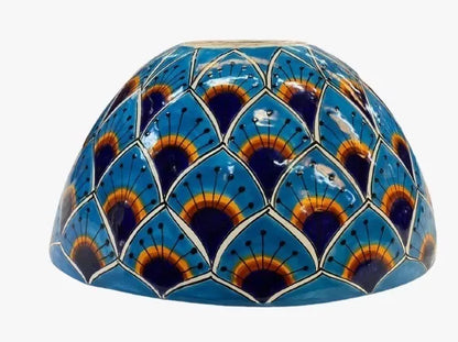 Lavabo De Sobreponer Talavera Estilo Caparazón Antiguo Pavo