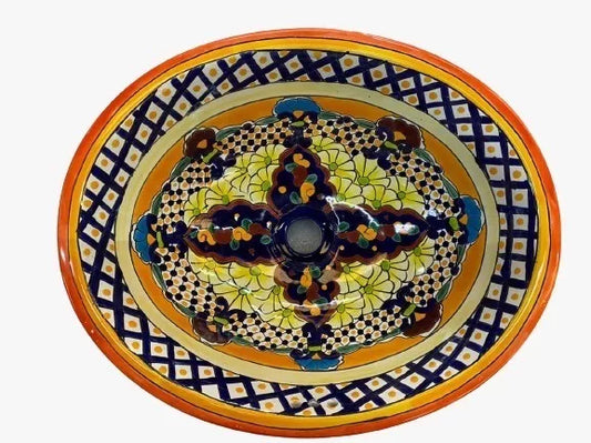 Bello Lavabo Ovalin De Talavera Fina Estilo Antiguo 2med716 Agregar a favoritos