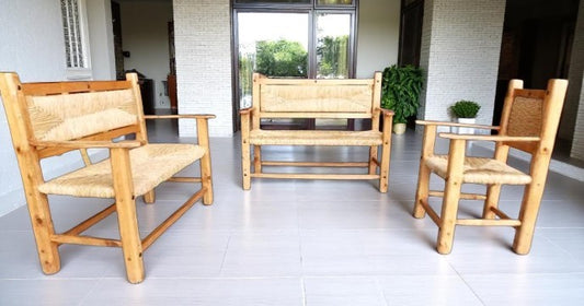 Handcrafted Room Woven in Sustainable Wood in an Antique Style