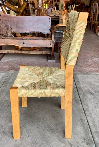 Handmade Chair Sustainable Wood Elegant Antique Style. 