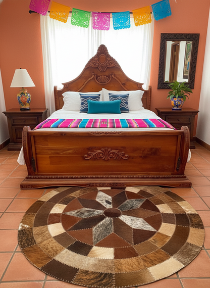 Recamara Labrada En Madera De Cedro Estilo Antiguo