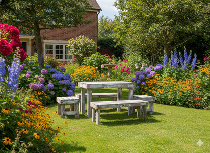 Comedor Artesanal Vintage De Madera Sustentable De Pallets