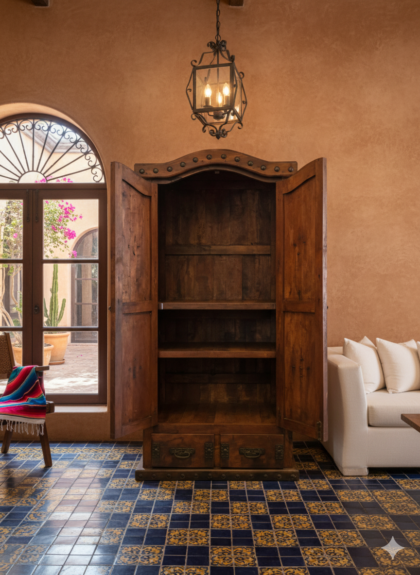 Armario Ropero De Madera De Mezquite