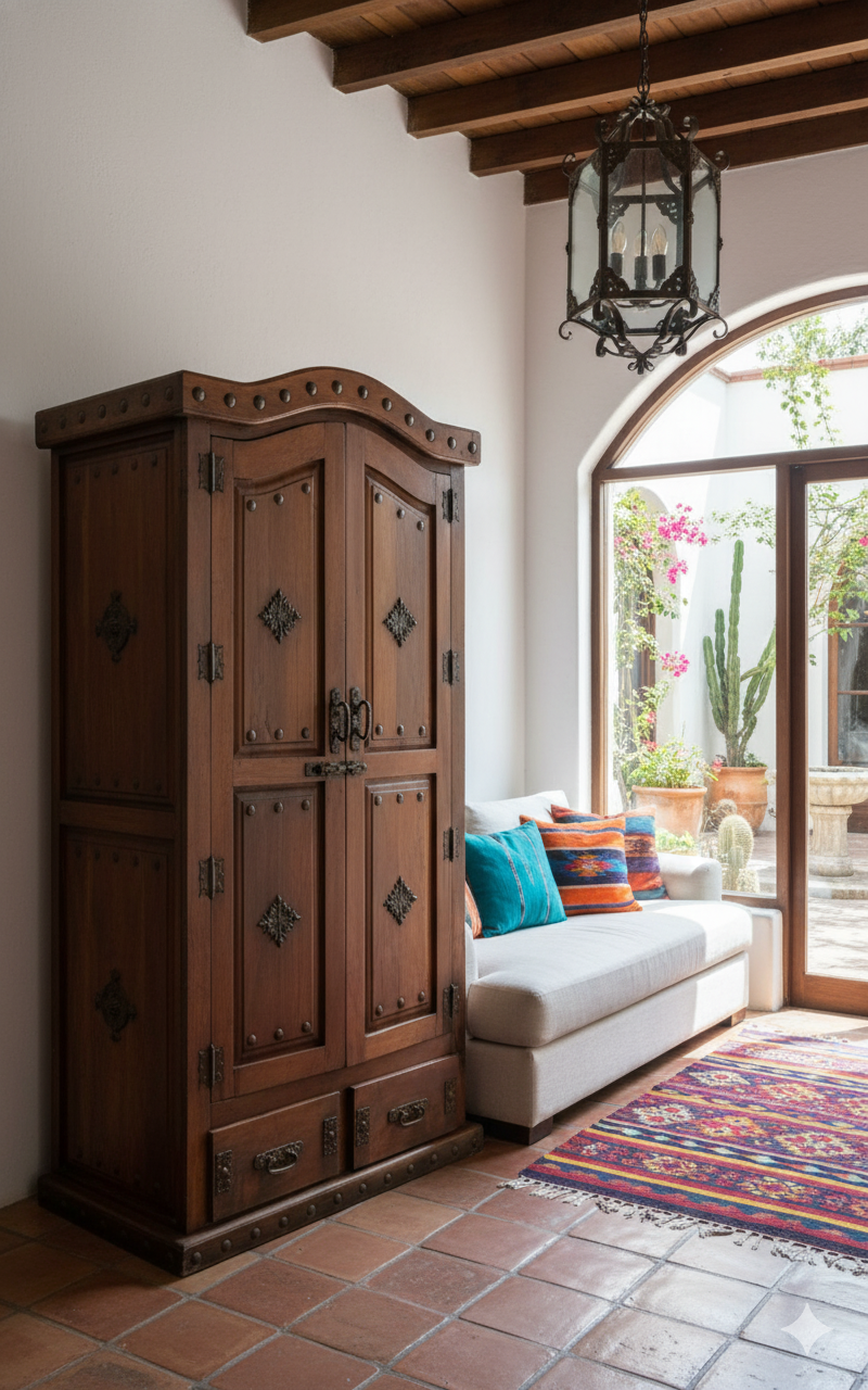 Armario Ropero De Madera De Mezquite
