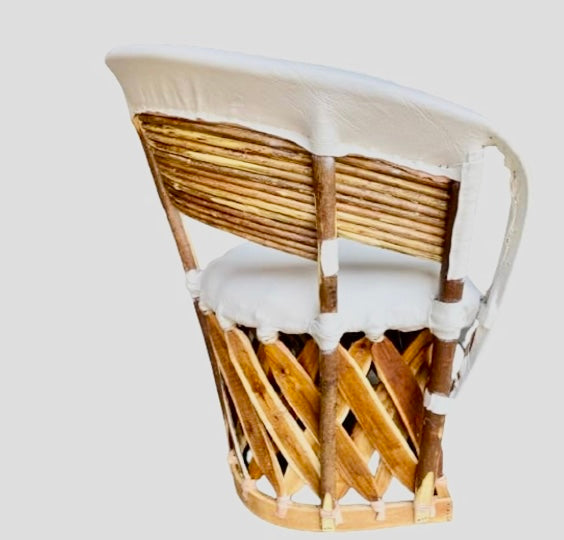 Silla Equipal Artesanal Tradicional Varas Estilo Antiguo.