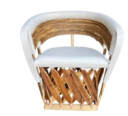 Silla Equipal Artesanal Tradicional Varas Estilo Antiguo.