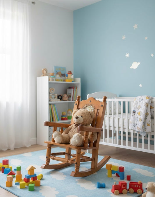 Mecedora Para Niños Madera Cedro Estilo Antiguo