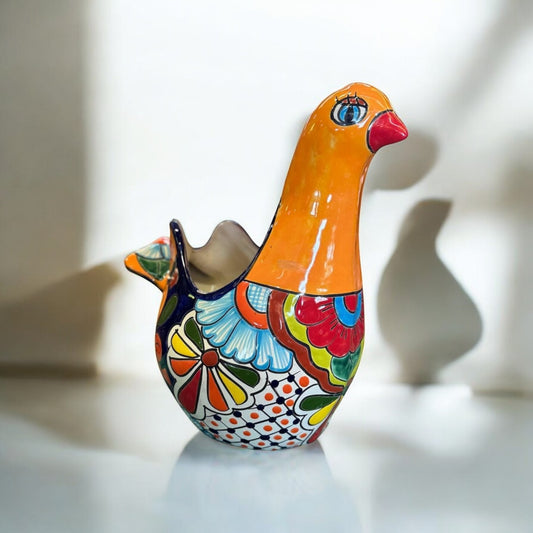 Fine Talavera Artisan Paloma Pot in Antique Style.