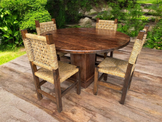 Comedor Artesanal En Madera Sustentable Estilo Minimalista