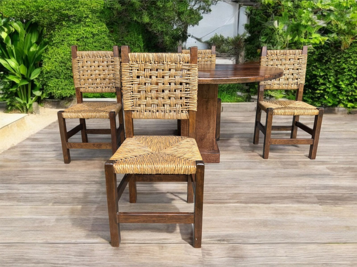Comedor Artesanal En Madera Sustentable Estilo Minimalista