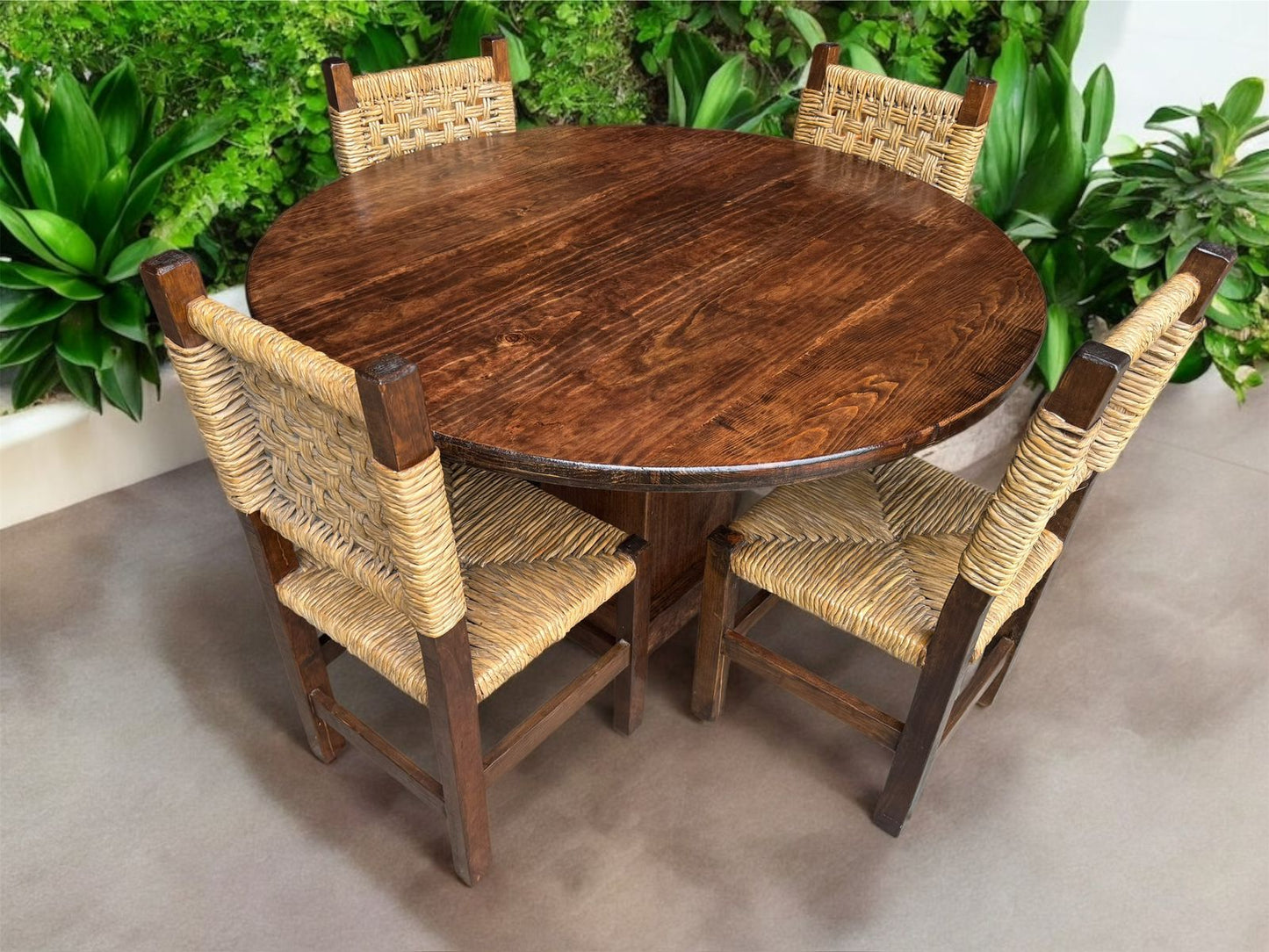 Comedor Artesanal En Madera Sustentable Estilo Minimalista