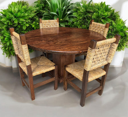 Comedor Artesanal En Madera Sustentable Estilo Minimalista