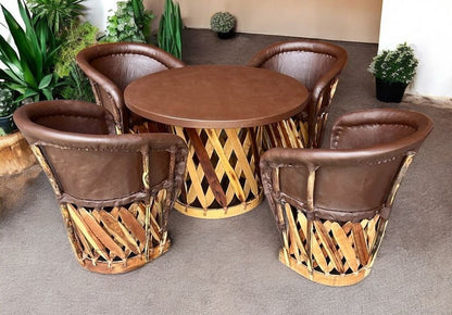 Comedor Equipales Tradicionales Estilo Antiguo. Gran Calidad