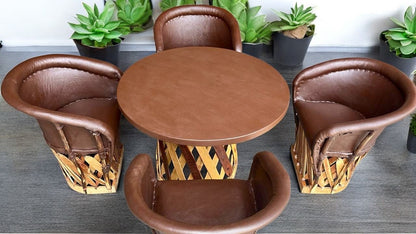 Comedor Equipales Tradicionales Estilo Antiguo. Gran Calidad