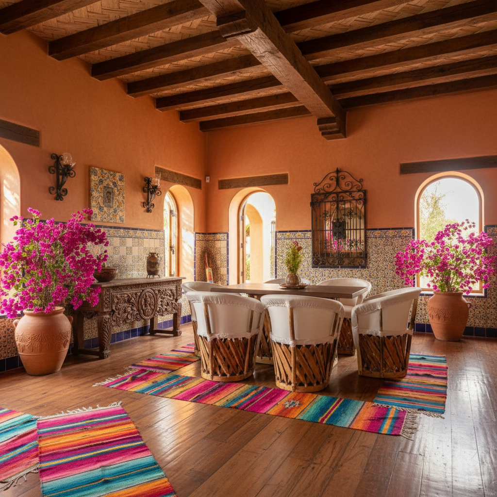 Comedor Equipal Tradicional Para 6 Personas Estilo Antiguo.