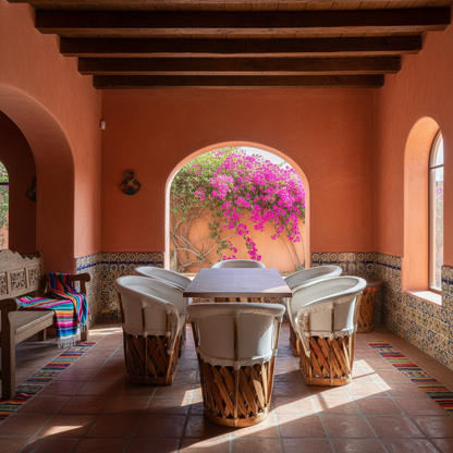 Comedor Equipal Tradicional Para 6 Personas Estilo Antiguo.