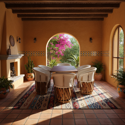 Comedor Equipal Tradicional Para 6 Personas Estilo Antiguo.